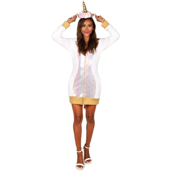 TIPSY ELVES UNICORN COSTUME DRESS PREOWNED XXL - Picture 2 of 10